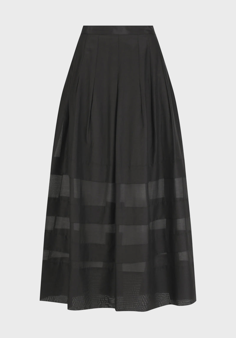 Morrison Belle Linen Skirt, Black