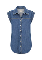 Morrison Theo Denim Vest, Blue