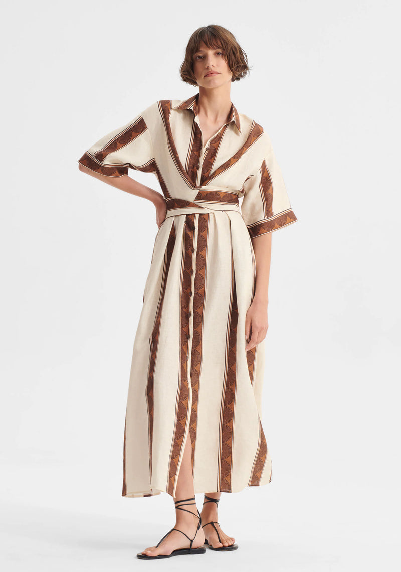 Morrison Harriet Linen Dress, Print