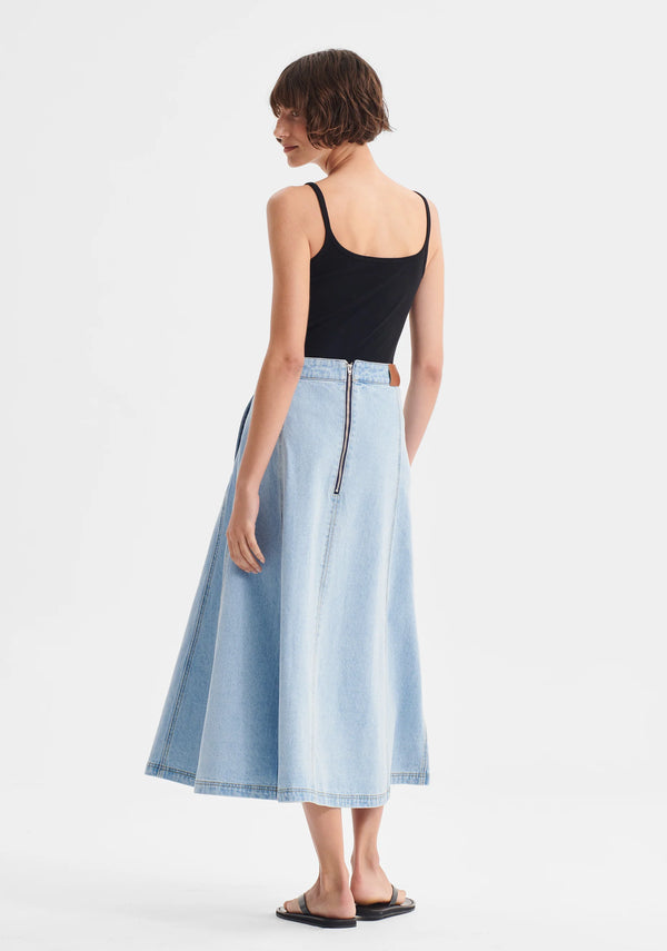 Morrison Hudson Denim Skirt, Blue