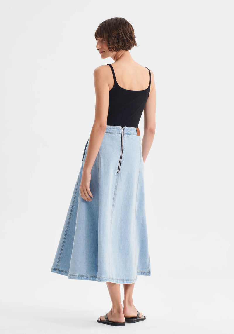 Morrison Hudson Denim Skirt, Blue
