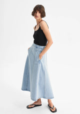 Morrison Hudson Denim Skirt, Blue