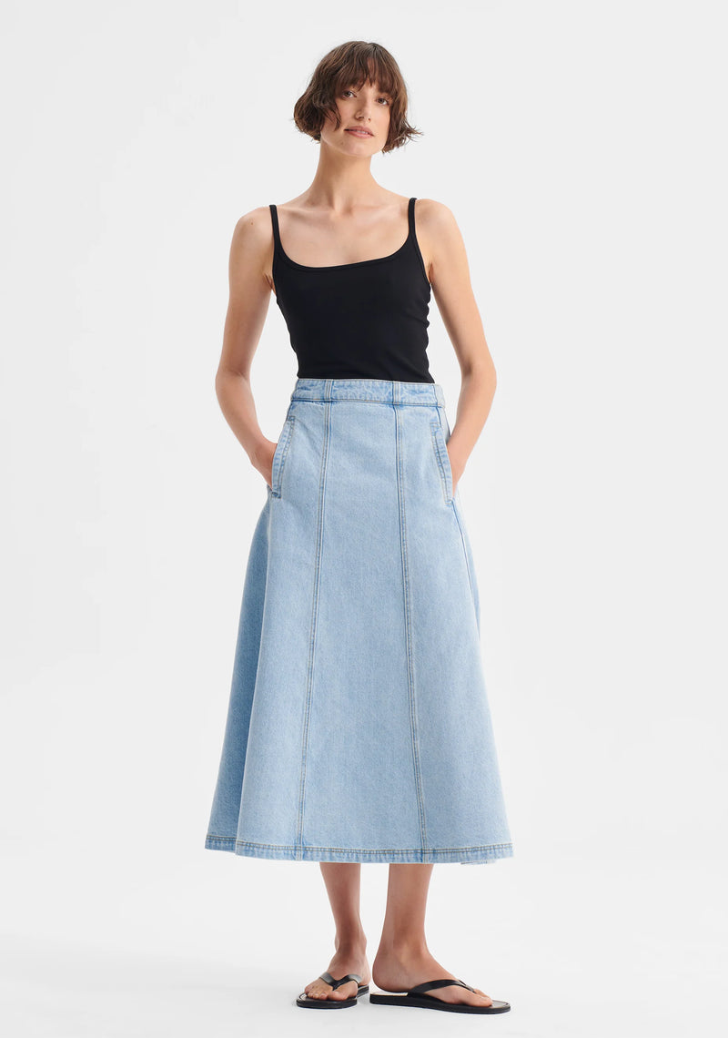 Morrison Hudson Denim Skirt, Blue