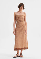 Morrison Rio Linen Strapless Dress, Print