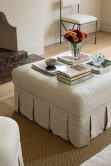 Rachel Donath Nora Ottoman Creme