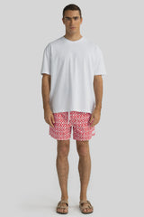 ORTC Cable Swim Shorts, Red