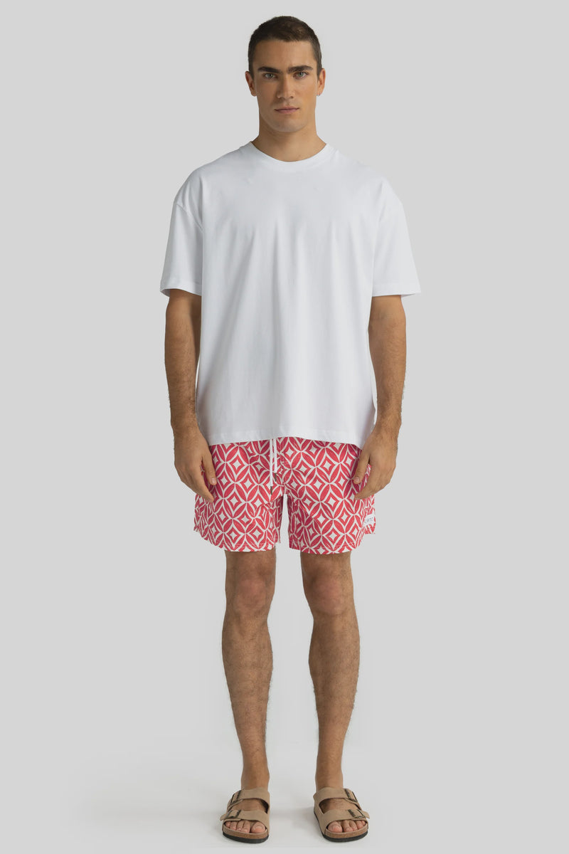 ORTC Cable Swim Shorts, Red