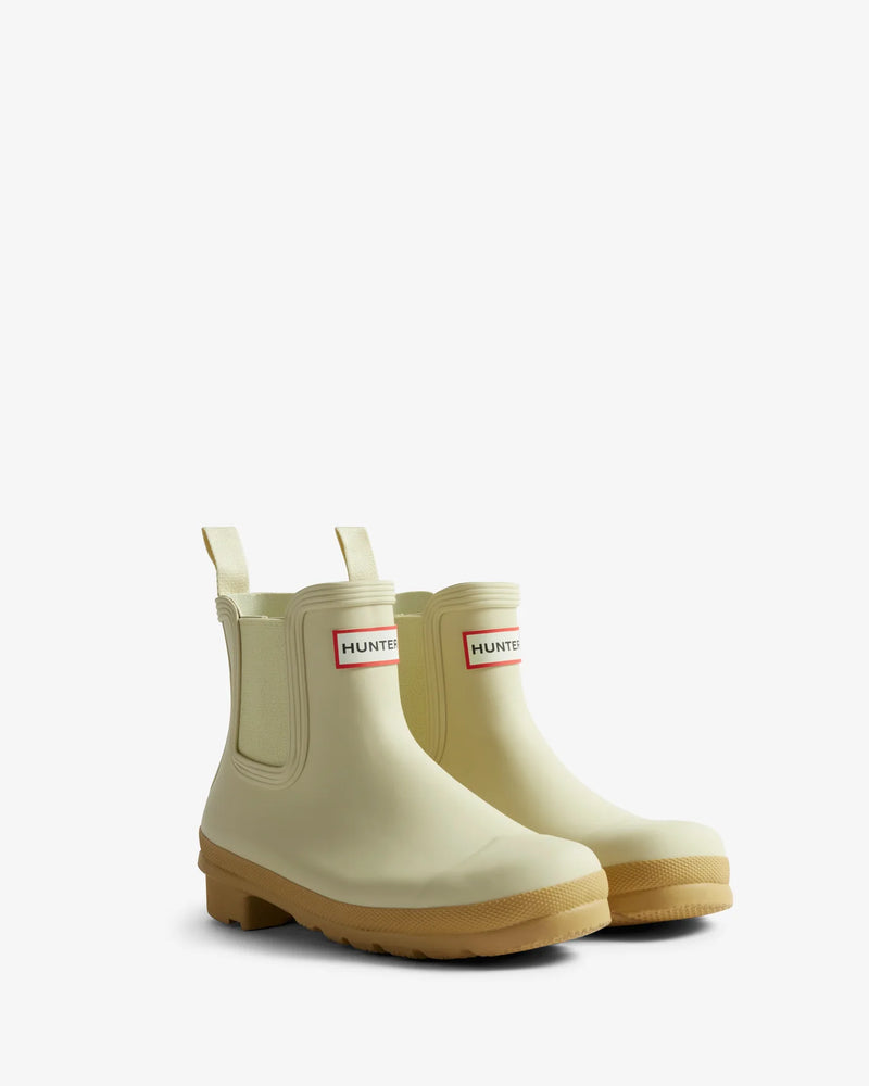 Hunter Original Chelsea Boot, Gravel/Biscuit