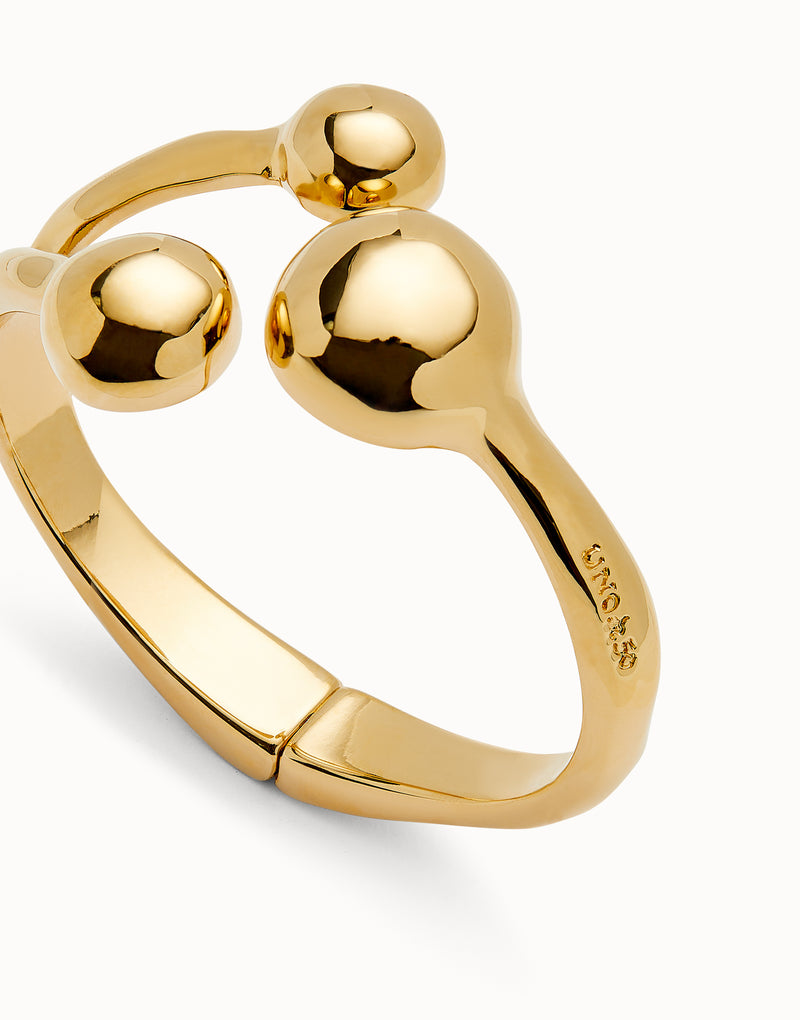 Uno de 50 Ser Intrepida Rigid Bracelet, Gold