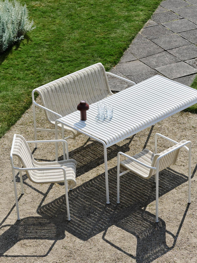 Palissade Cord Dining Armchair, Cream White