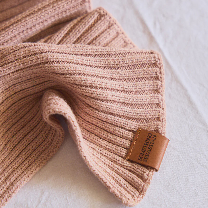 Heritage Knit Blanket, Dusty Pink