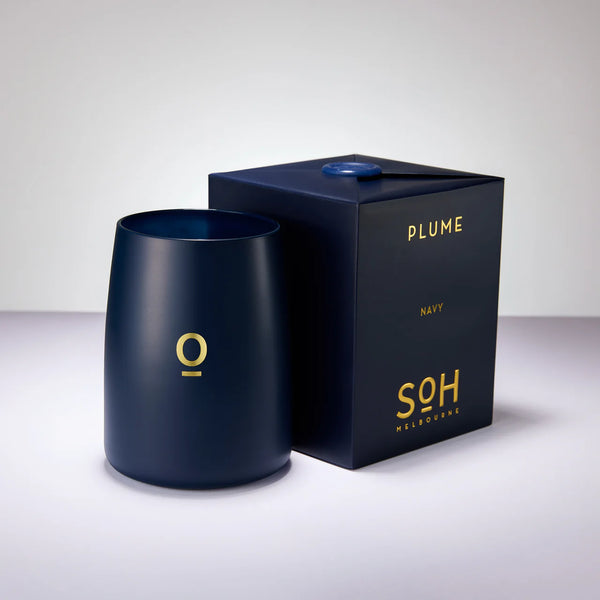SOH Navy Candle, Plume