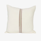 Ribbon Cushion, White/Lilac/Putty