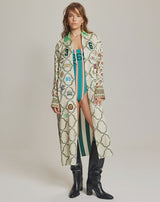 Athena Collar Button Up  Dress, Sporty Jade