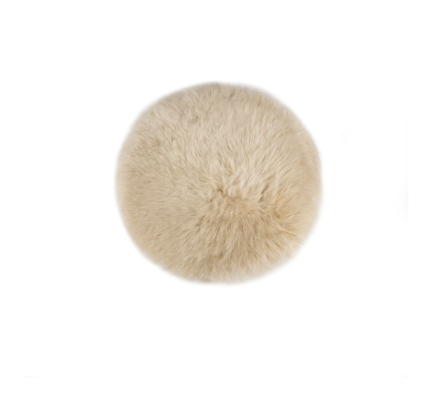 Sheepskin Round Seat Plate, Nappa