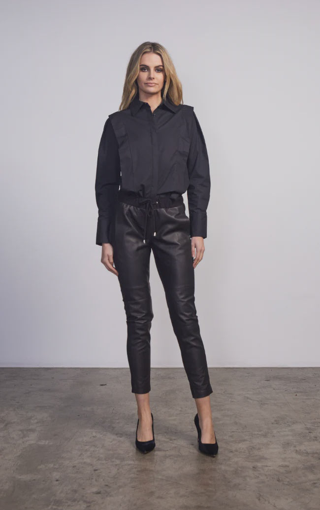 DEA Rookie Leather Pant Black