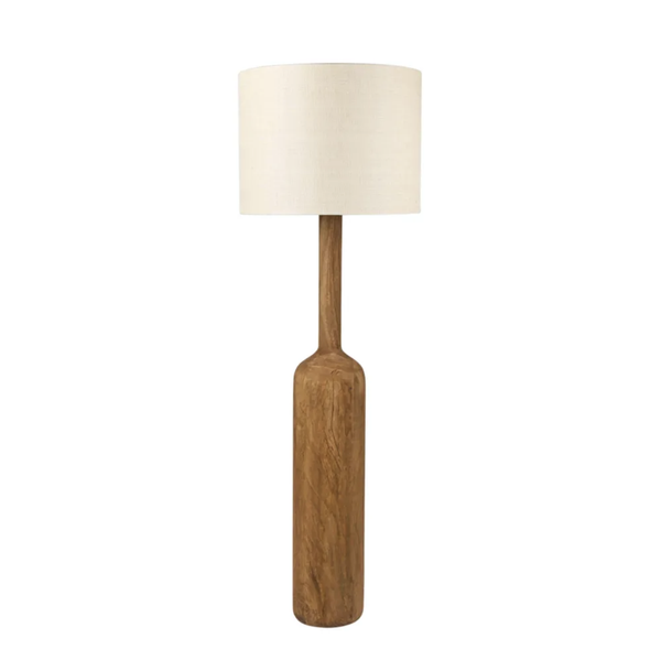 Flask Wooden Floor Lamp