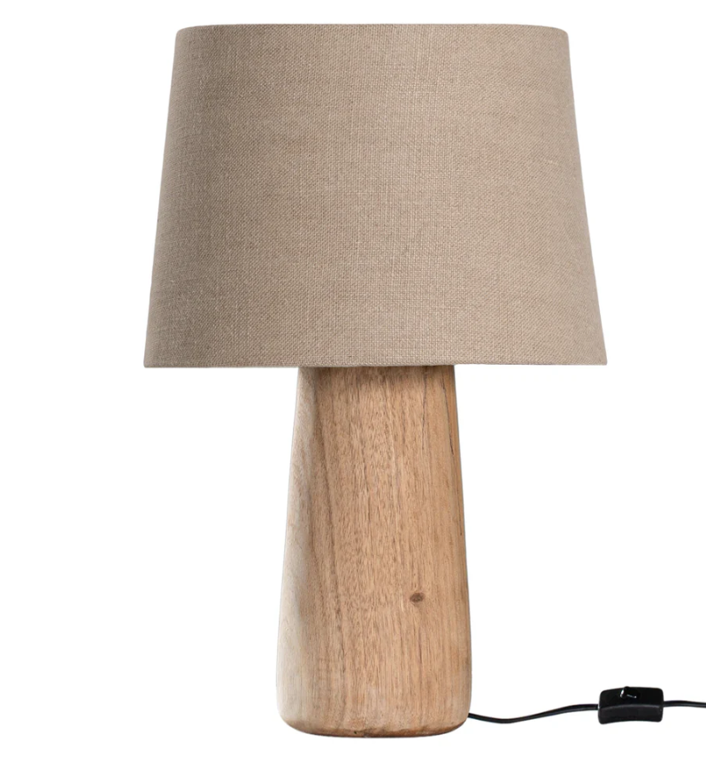 Uniqwa, Kikili Table Lamp, Tapered Oatmeal