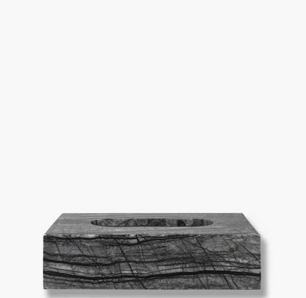 Mette Ditmer Marble Tissue Cover, Black/Grey