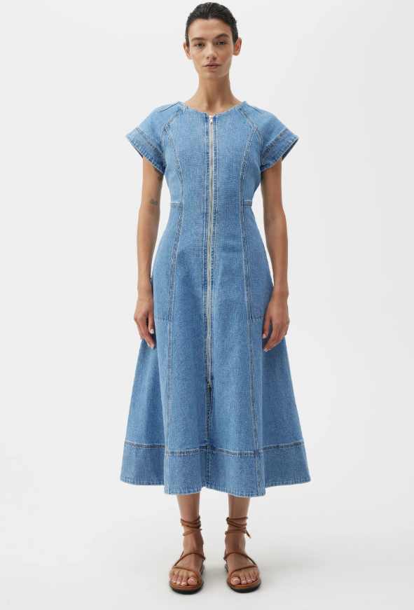 Morrison, 'Clovelly' Denim Dress, Light Blue