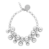 Vanessa Baroni Multi Beads Necklace Silver