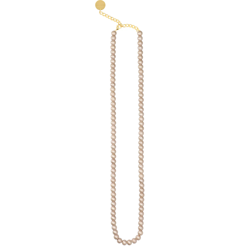 Vanessa Baroni Long Necklace Pearl Champagne