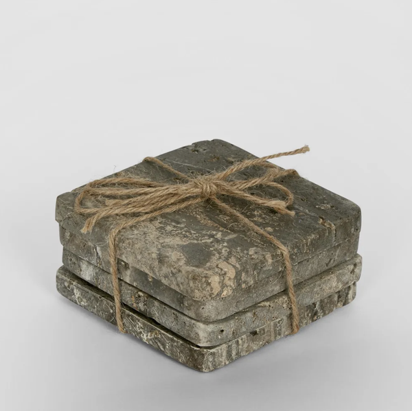 Graze Travertine Square Coaster