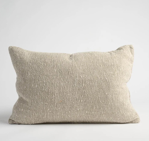 Eadie Verdure Cushion, Nat/Green