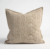 Eadie Lowan Cushion, Nat/Chocolate