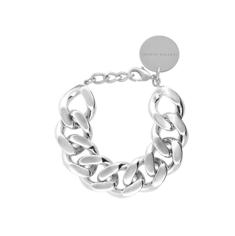 Vanessa Baroni Flat Chain Bracelet, Silver