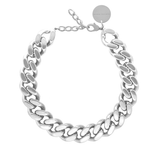 Vanessa Baroni Flat Chain Necklace, Silver