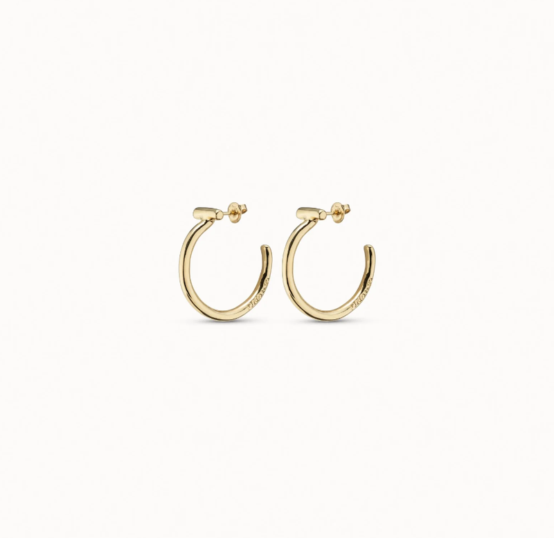 Uno de 50 Electrifying Earrings, Gold