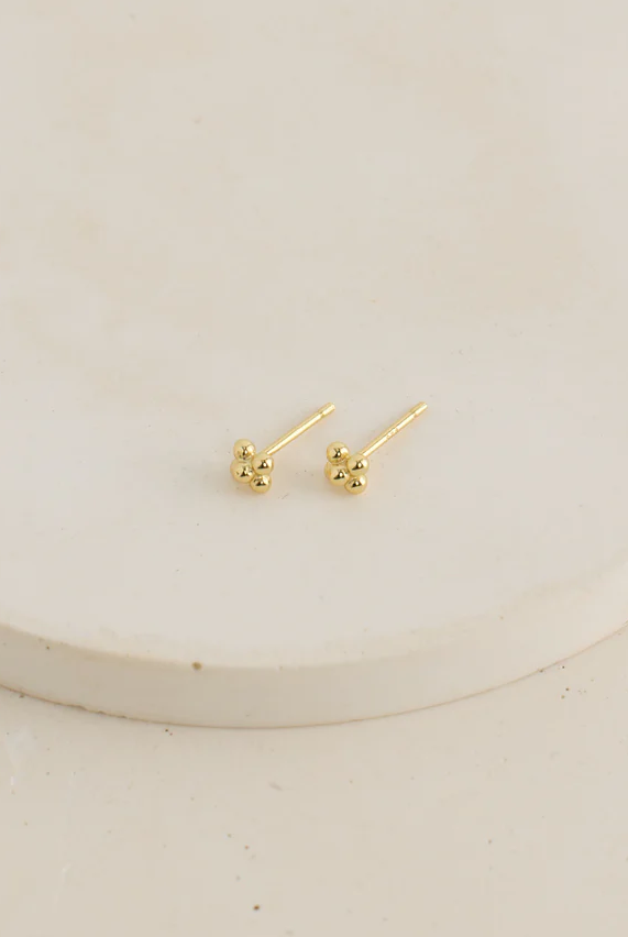 Thurston & Lovey Rose earrings, Gold