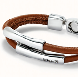 Uno de 50 Camel Double Leather Bracelet