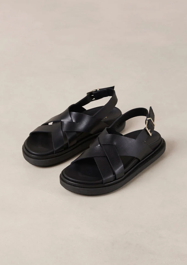 Aloha, Trunca padded black sandal