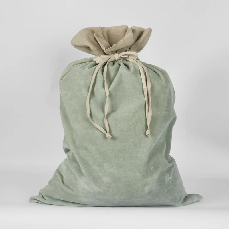 Light Green Velvet Sack