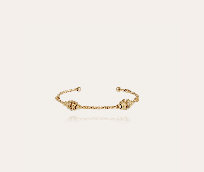 Gas Bijoux Jonc Torsade Bracelet, Gold