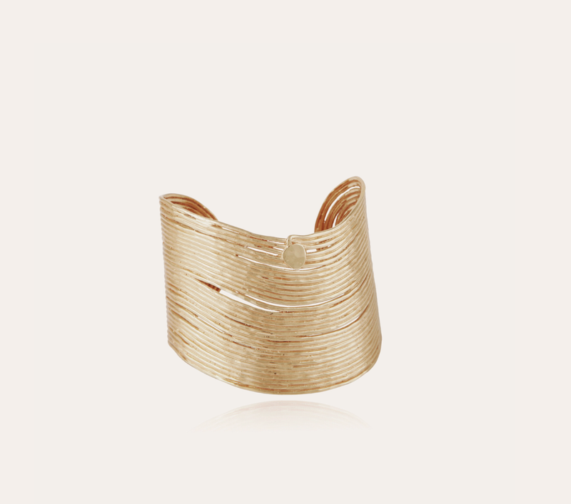 Gas Bijoux Wave Bracelet, Gold