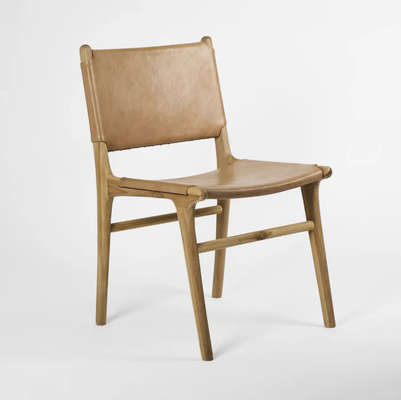 Marvin Dining Chair, Toffee Leather