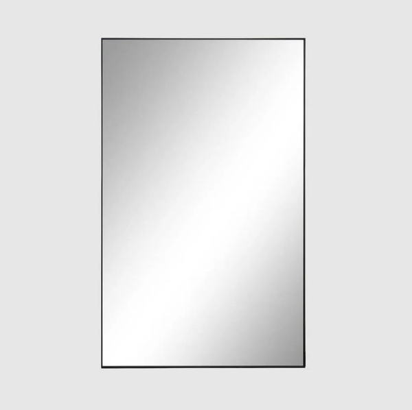 Kent Iron Floor Mirror, Black
