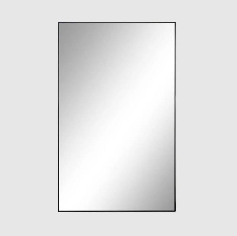 Kent Iron Floor Mirror, Black