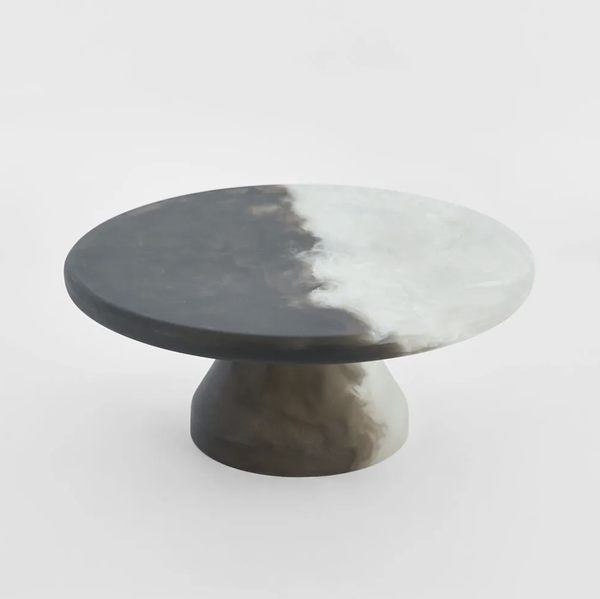 Halo Cake Stand, Black & White