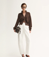 Elka Leon Knit Cardigan, Chocolate