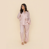 Heirloom Lace Long Sleeve Pyjama Set, Rose