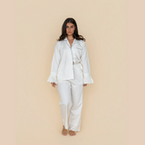 Cloud Dancer Heirloom Lace Long Sleeve Pyjama Set