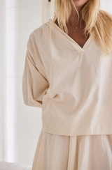 Mamapapa Fennel Corduroy Shirt, Offwhite