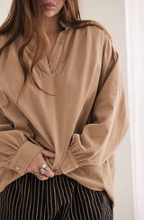 Mamapapa Fennel Corduroy Shirt, Chocolate