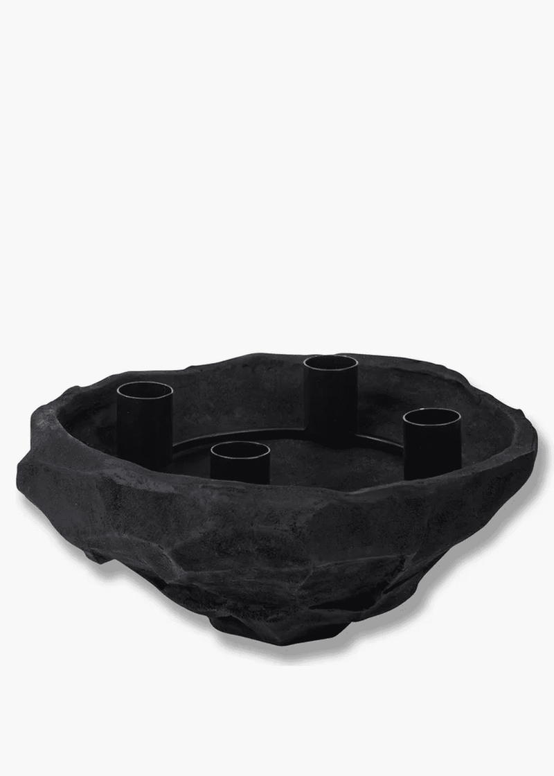 Mette Ditmer Nuki Candle Bowl, Black