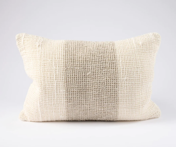 Eadie Lifestyle Coco Linen Cushion, Ivory/Natural