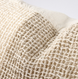 Eadie Lifestyle Coco Linen Cushion, Ivory/Natural